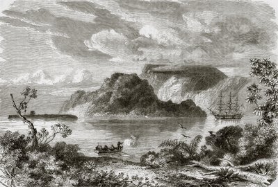 Bay of Manevai, island of Vanikoro by English School